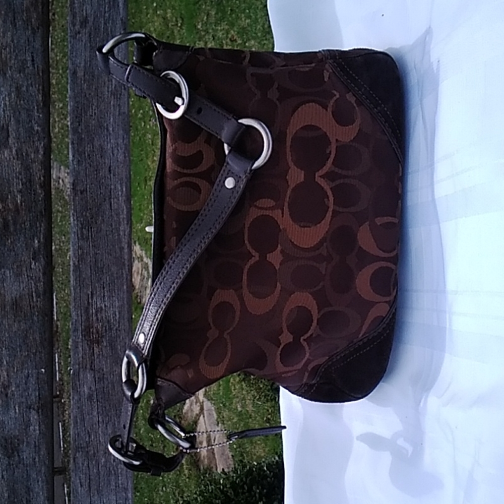 Coach Suede Trim Bag